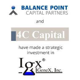 Balance Point Capital Partners and 4C Captial have made a strategic investment in IGeneX